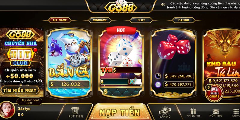 Go88 Kho game phong phú